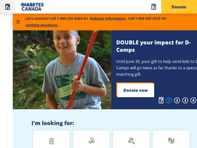 'diabetes.ca' screenshot