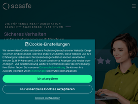 'support.sosafe.de' screenshot