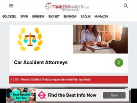 '61trabzonhaber.com' screenshot