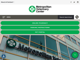 'metrovetchicago.com' screenshot