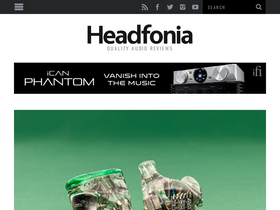 'headfonia.com' screenshot