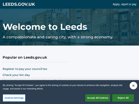 'leeds.gov.uk' screenshot
