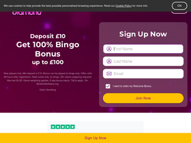 'bingodiamond.com' screenshot
