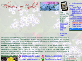 'flowersofindia.net' screenshot