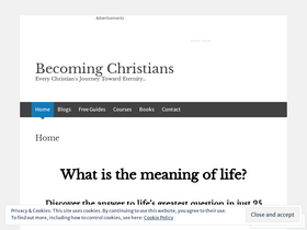 'becomingchristians.com' screenshot