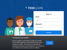 'truelearn.net' screenshot
