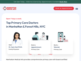 'manhattanmedicalarts.com' screenshot