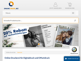 'online-druck.biz' screenshot
