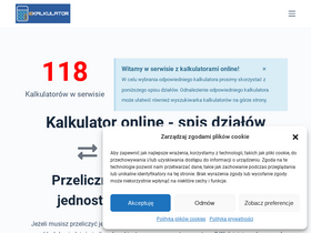 'ekalkulator.eu' screenshot