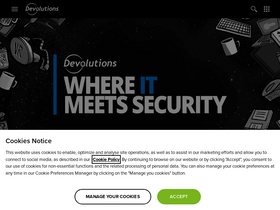 'devolutions.net' screenshot