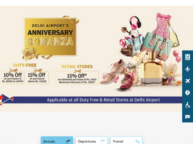 'newdelhiairport.in' screenshot