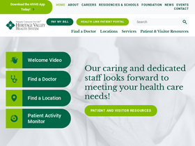 'heritagevalley.org' screenshot