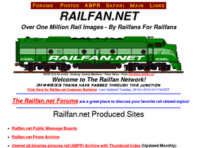 'railfan.net' screenshot