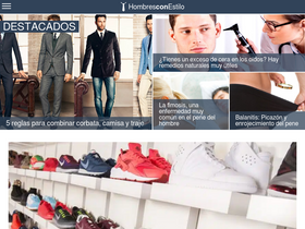 'hombresconestilo.com' screenshot