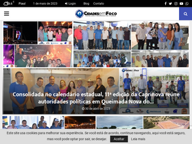 'cidadesemfoco.com' screenshot