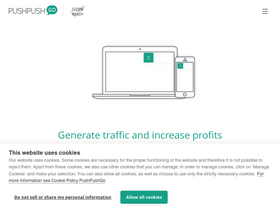 'pushpushgo.com' screenshot