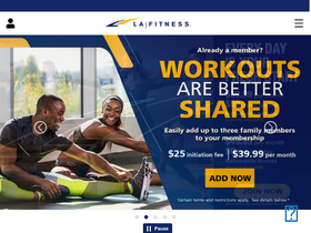 'lafitness.com' screenshot