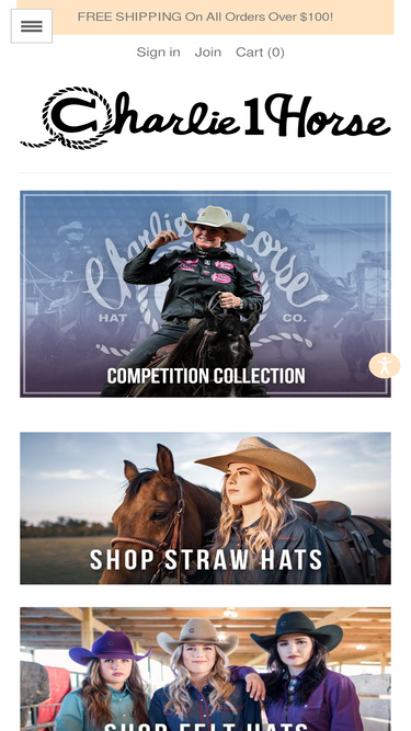 charlie1horsehats.com