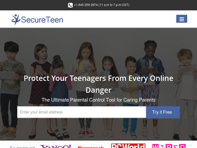 'secureteen.com' screenshot