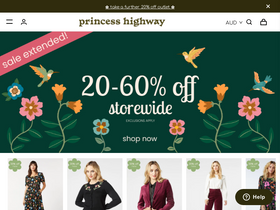 'princesshighway.com.au' screenshot