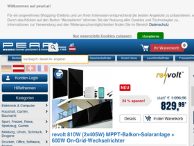 'pearl.at' screenshot