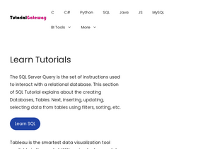 'tutorialgateway.org' screenshot