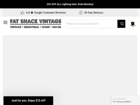 'fatshackvintage.com.au' screenshot