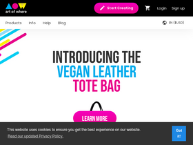 'artofwhere.com' screenshot