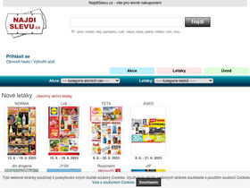 'najdislevu.cz' screenshot