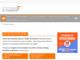 'intercambioeviagem.com.br' screenshot