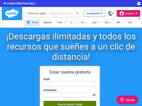 'twinkl.es' screenshot