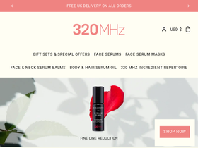 320mhz.com homepage screenshot