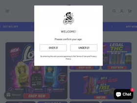 generalsmokeshops.com homepage screenshot