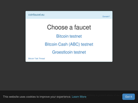 'coinfaucet.eu' screenshot