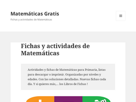 'matematicasgratis.com' screenshot