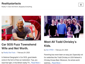 'realitystarfacts.com' screenshot