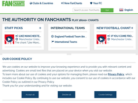 'fanchants.com' screenshot
