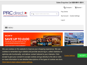 'prcdirect.co.uk' screenshot