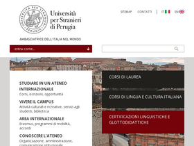 'unistrapg.it' screenshot