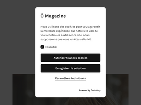 'omagazine.fr' screenshot
