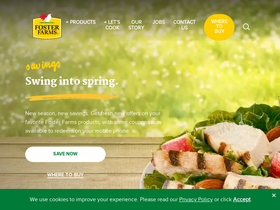 'fosterfarms.com' screenshot