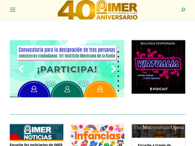 'imer.mx' screenshot