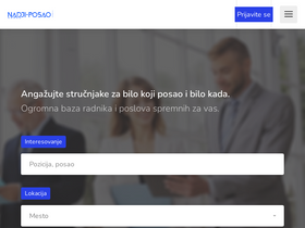 'nadji-posao.rs' screenshot