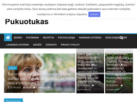 'pukuotukas.com' screenshot