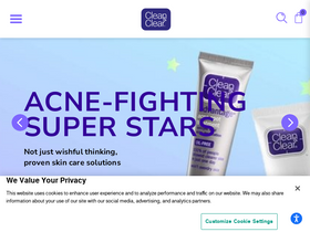 'cleanandclear.com' screenshot