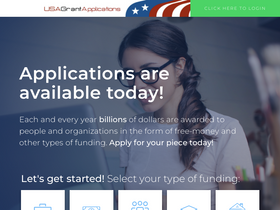 'usagrantapplications.org' screenshot