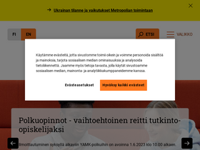 'metropolia.fi' screenshot