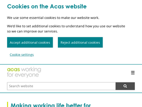 'acas.org.uk' screenshot