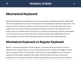 'mechanical-keyboard.org' screenshot
