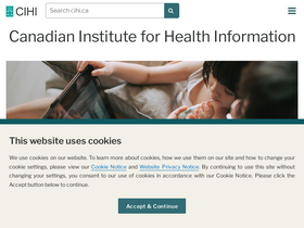 'secure.cihi.ca' screenshot